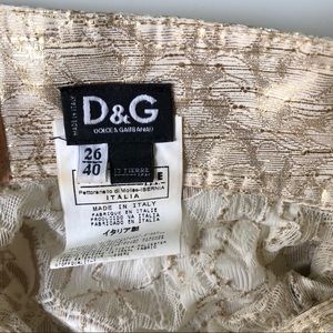 Vintage D&G Gold Bra-Style Top